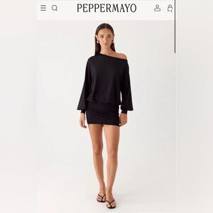 Peppermayo Briar Mini Dress - Black